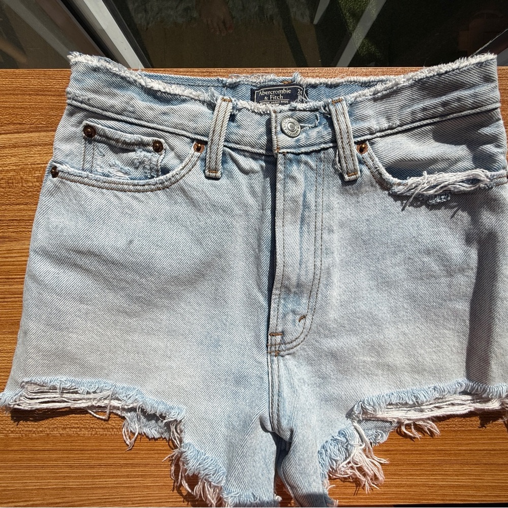 Abercrombie & Fitch Light Blue Jean Shorts